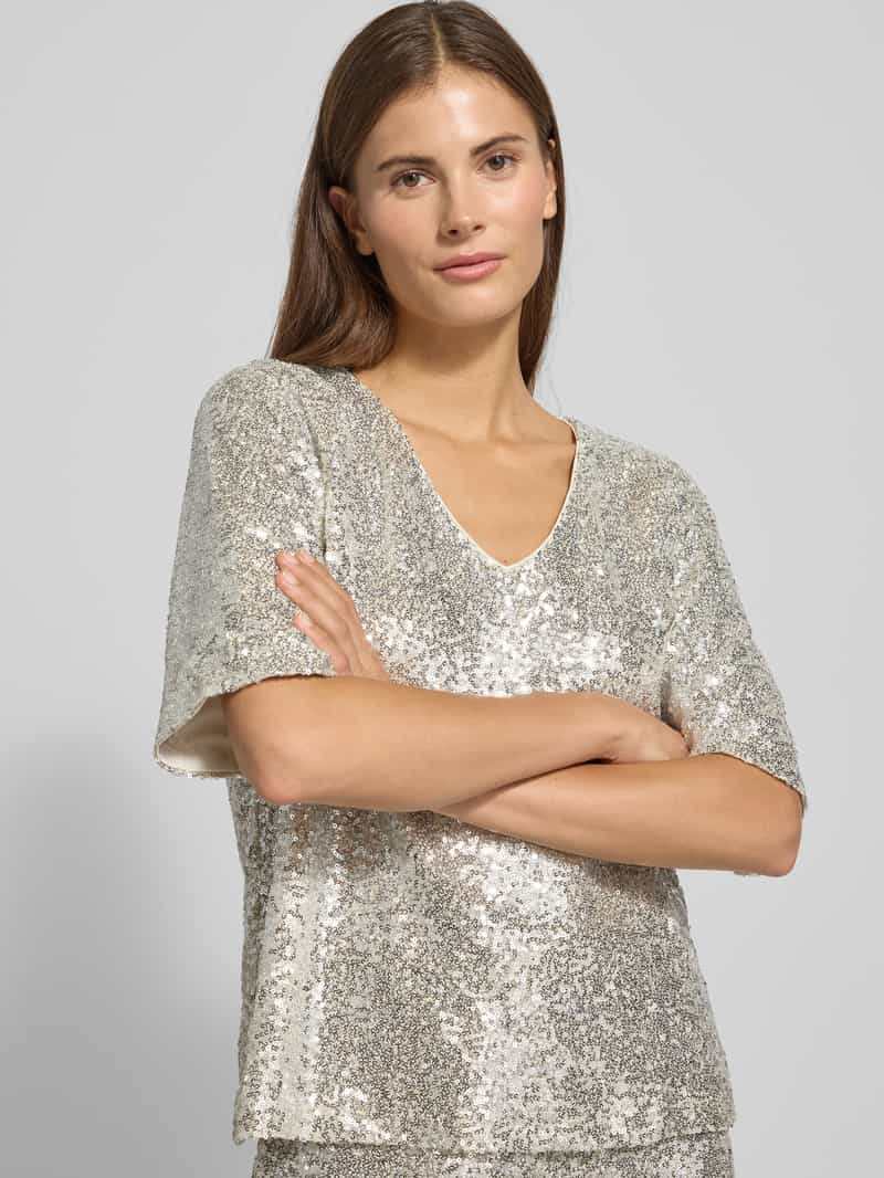 Ichi Blouseshirt met V-hals model 'FAUCA'