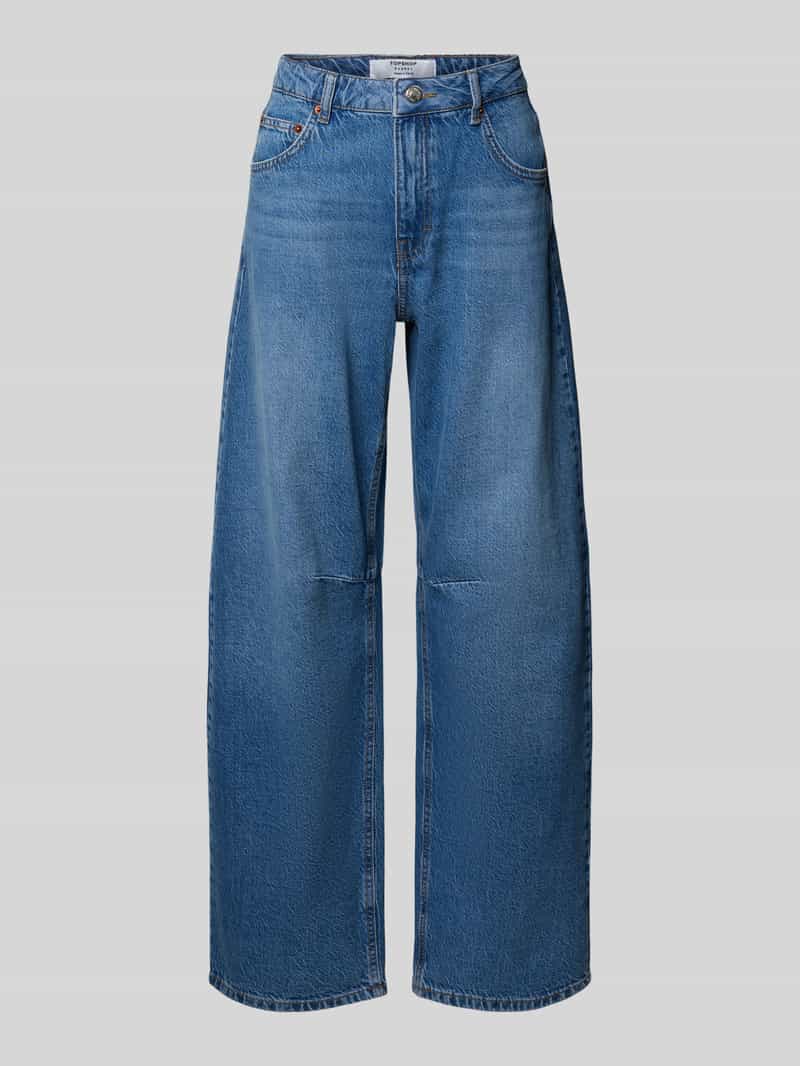 barrel fit jeans met steekzakken model 'ALMA'