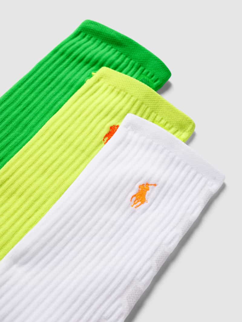 Polo Ralph Lauren Underwear Sokken met logostitching in een set van 3 paar
