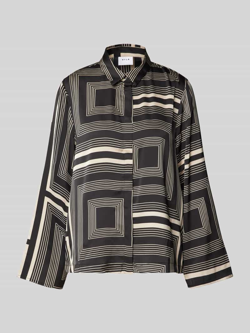 Vila Overhemdblouse met overhemdkraag model 'MADJA'