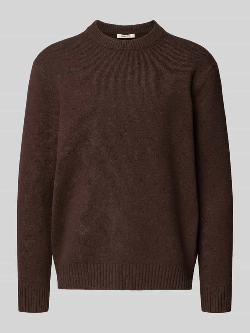 Only & Sons Relaxed fit pullover van katoenmix met wol model 'JAMES'