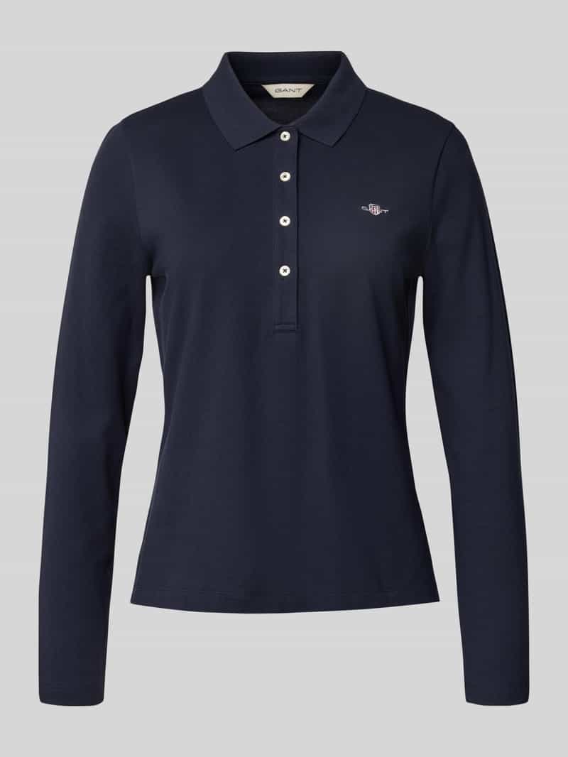 Gant Shirt met lange mouwen en platte kraag