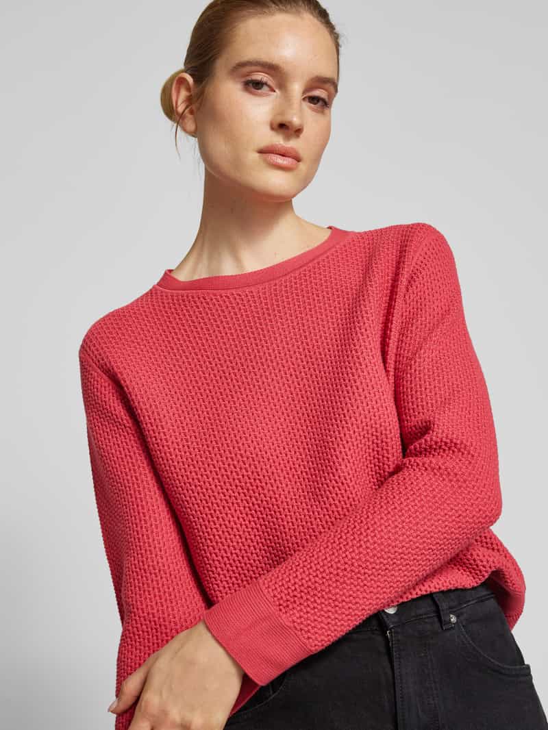 Tom Tailor Regular fit gebreide pullover van zuiver katoen