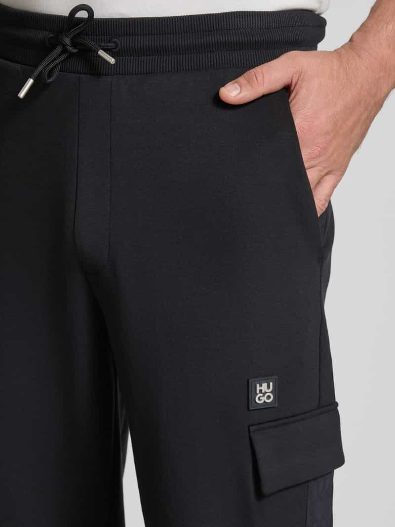 HUGO Regular fit sweatpants van katoenmix model 'DANOVOPAN'