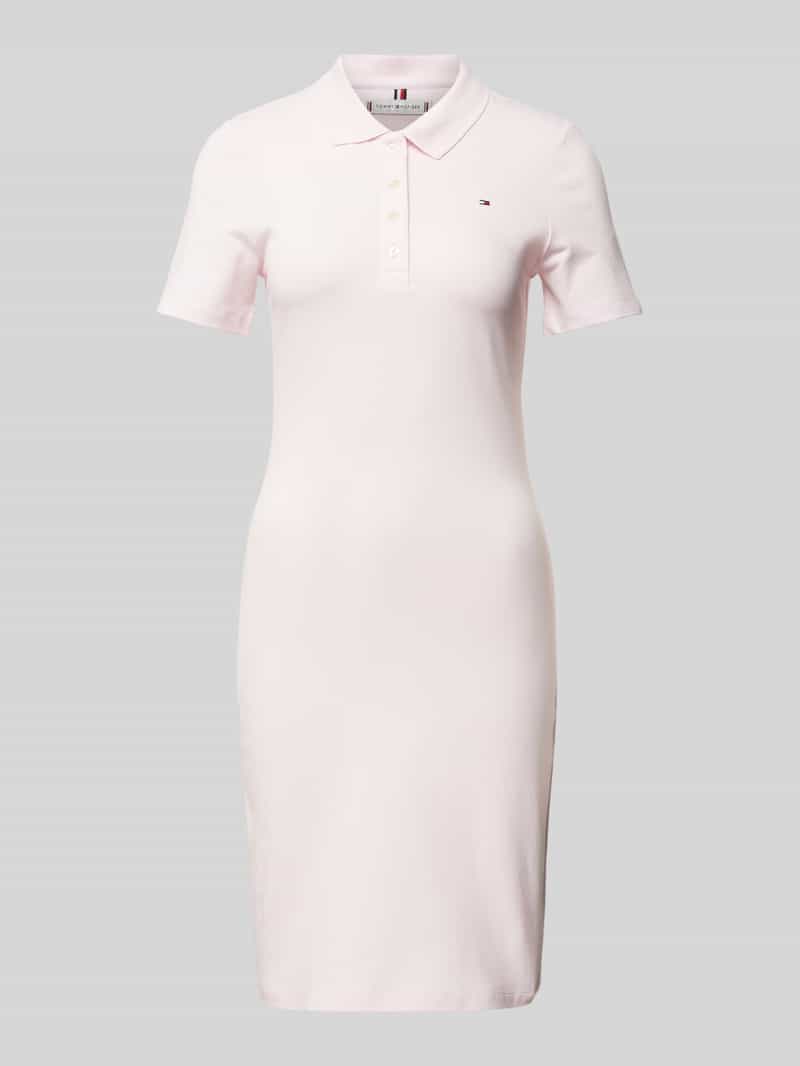 Tommy Hilfiger Knielange polo-jurk met logostitching model '1985'