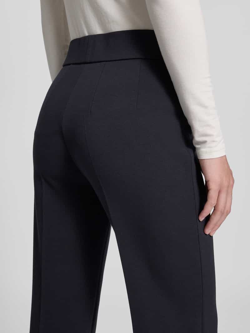 SEDUCTIVE Stoffen broek van viscosemix met persplooien model 'NANOU'