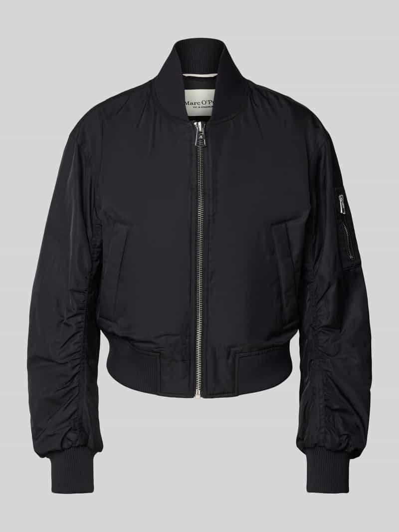 Marc O'Polo Relaxed fit bomberjack met ribboorden