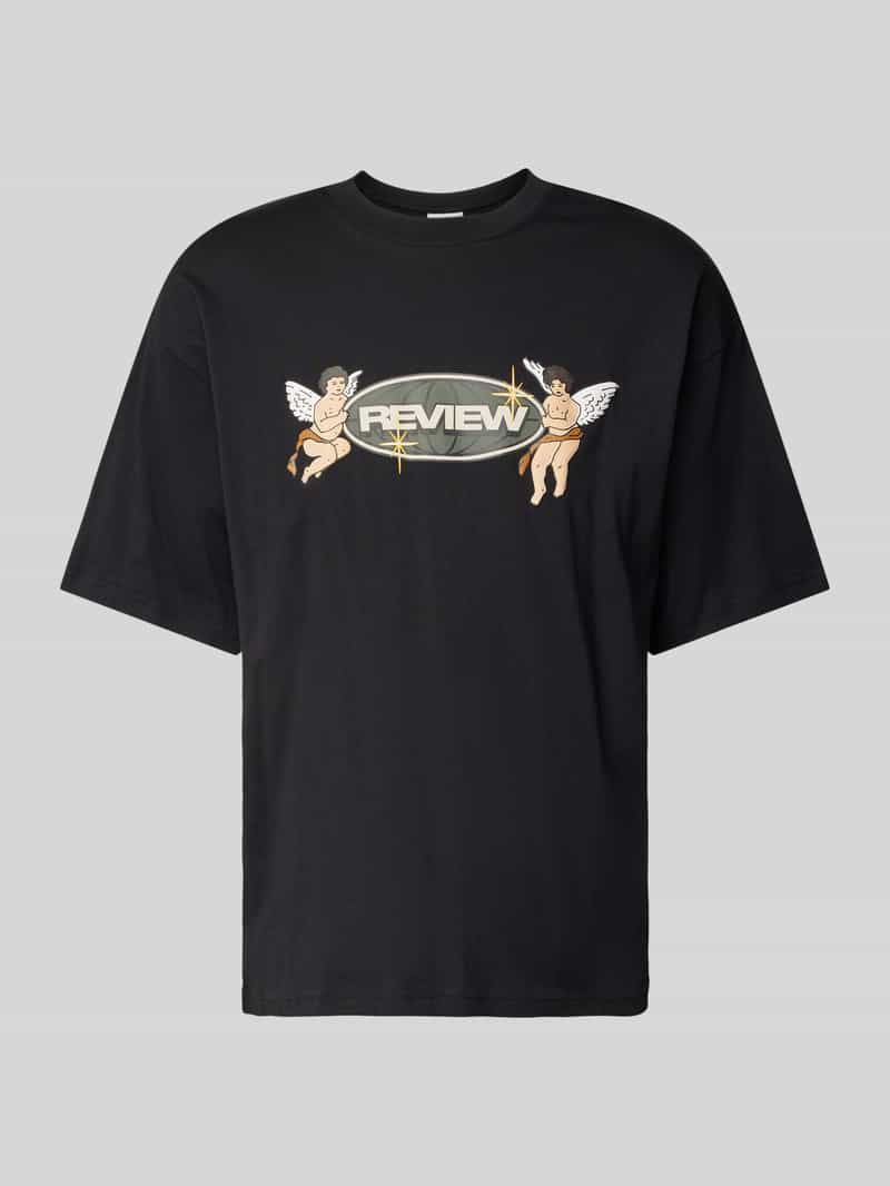 REVIEW T-shirt met labelprint