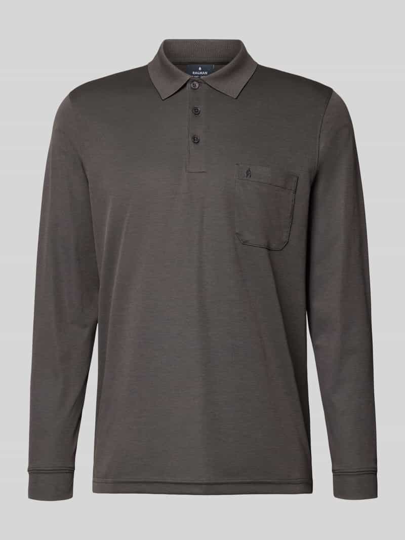 RAGMAN Regular fit poloshirt met borstzak