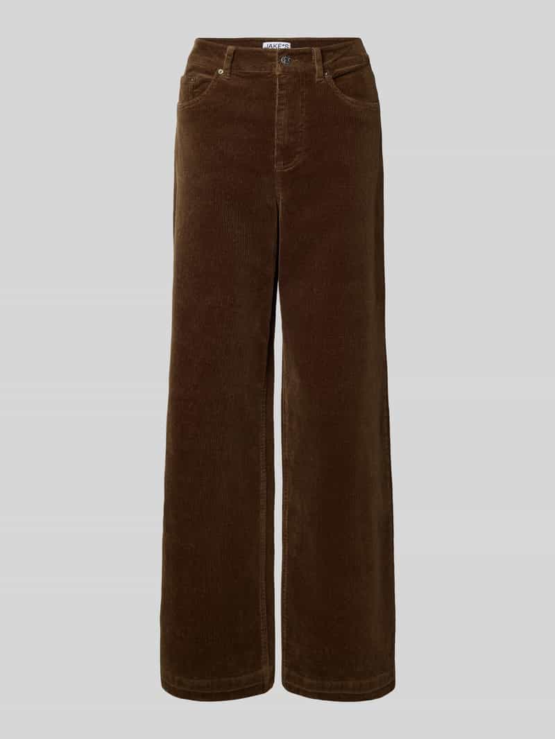 Jake*s Casual Corduroy broek met steekzakken
