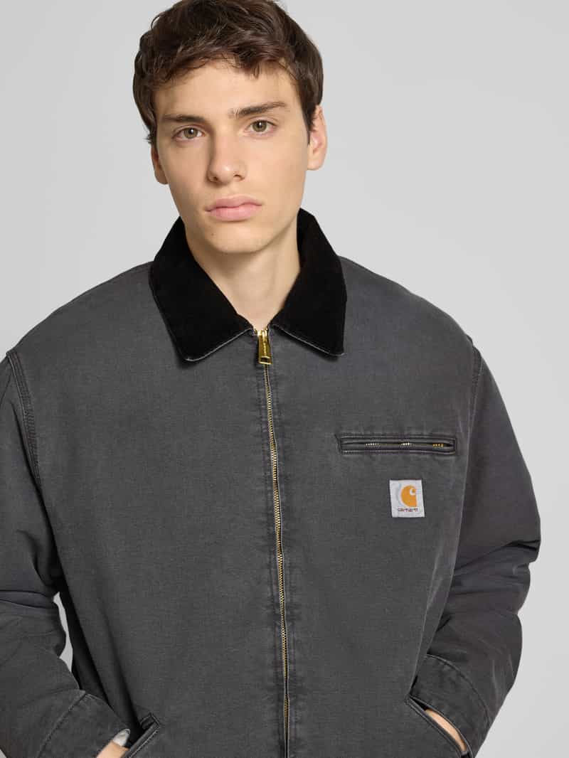 Carhartt Work In Progress Regular fit jack van puur katoen met platte kraag