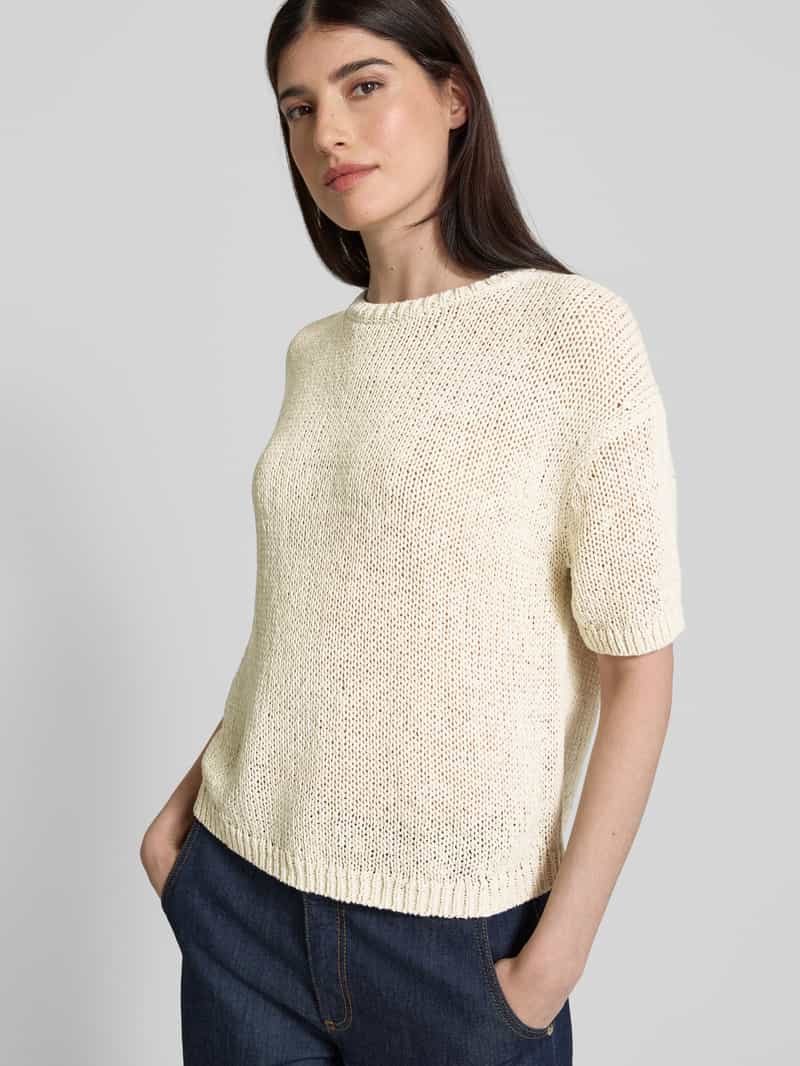 Marc O'Polo Loose fit gebreide pullover met korte mouwen