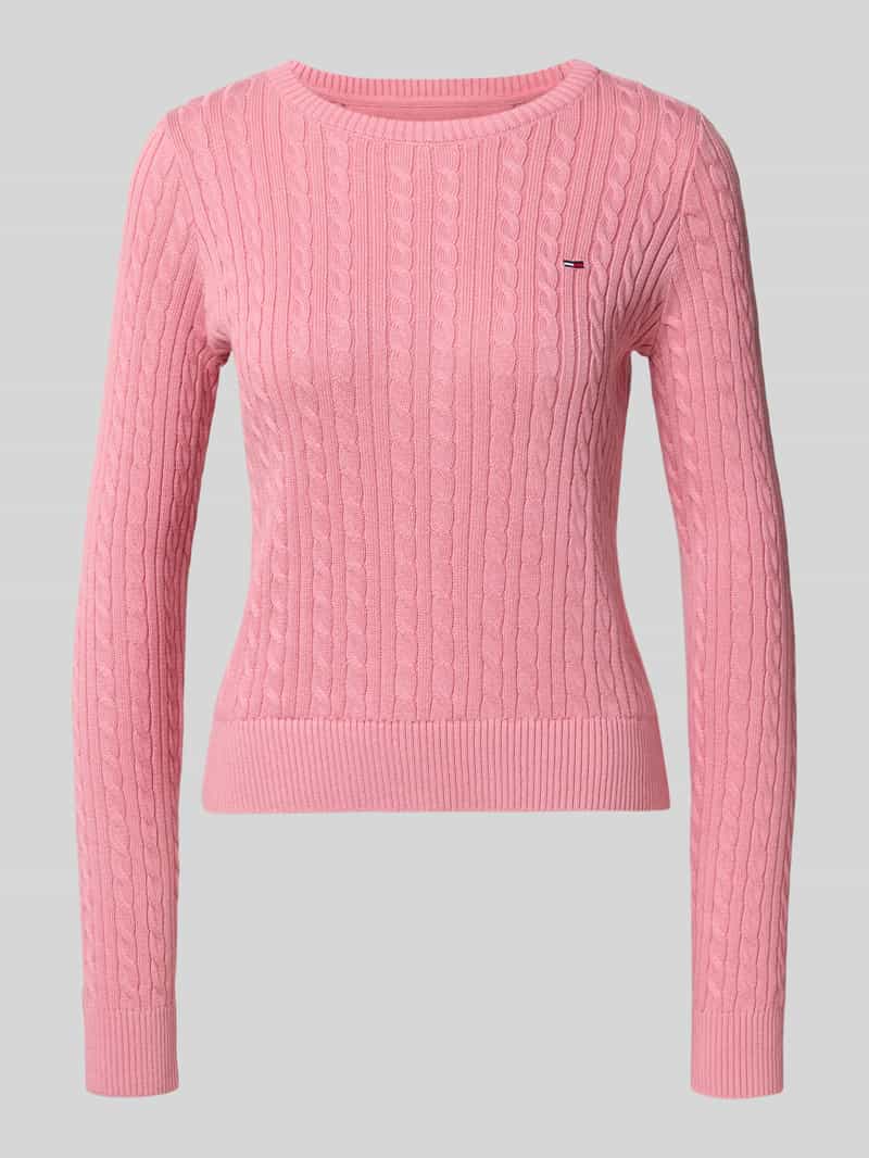 Tommy Jeans Regular fit gebreide pullover van zuiver katoen