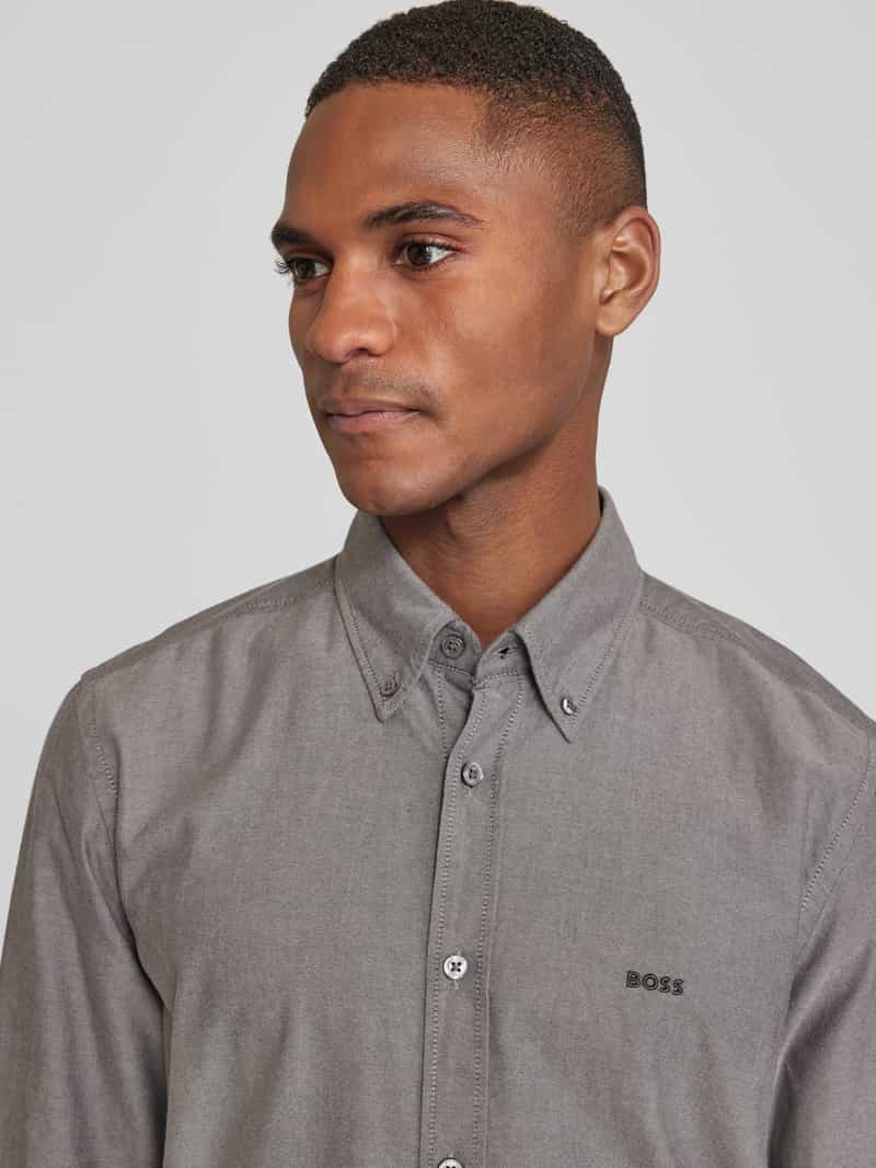 Boss Orange Regular fit vrijetijdsoverhemd met button-downkraag model 'Rickert