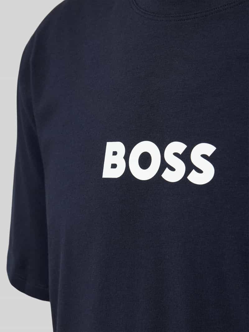 Boss Pyjamabovendeel met labelprint model 'Easy'