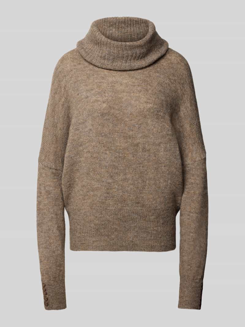 Ichi Regular fit gebreide pullover met alpaca model 'IHKAMARA'