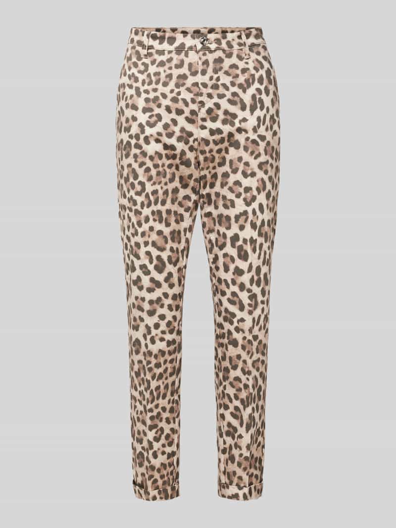 MAC Slim fit chino met verkort model 'turn up'
