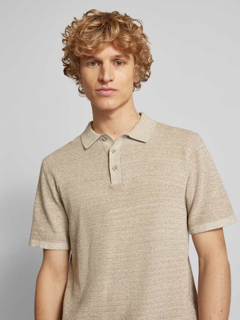 jack & jones Regular fit poloshirt met labelstitching model 'GEORGE'