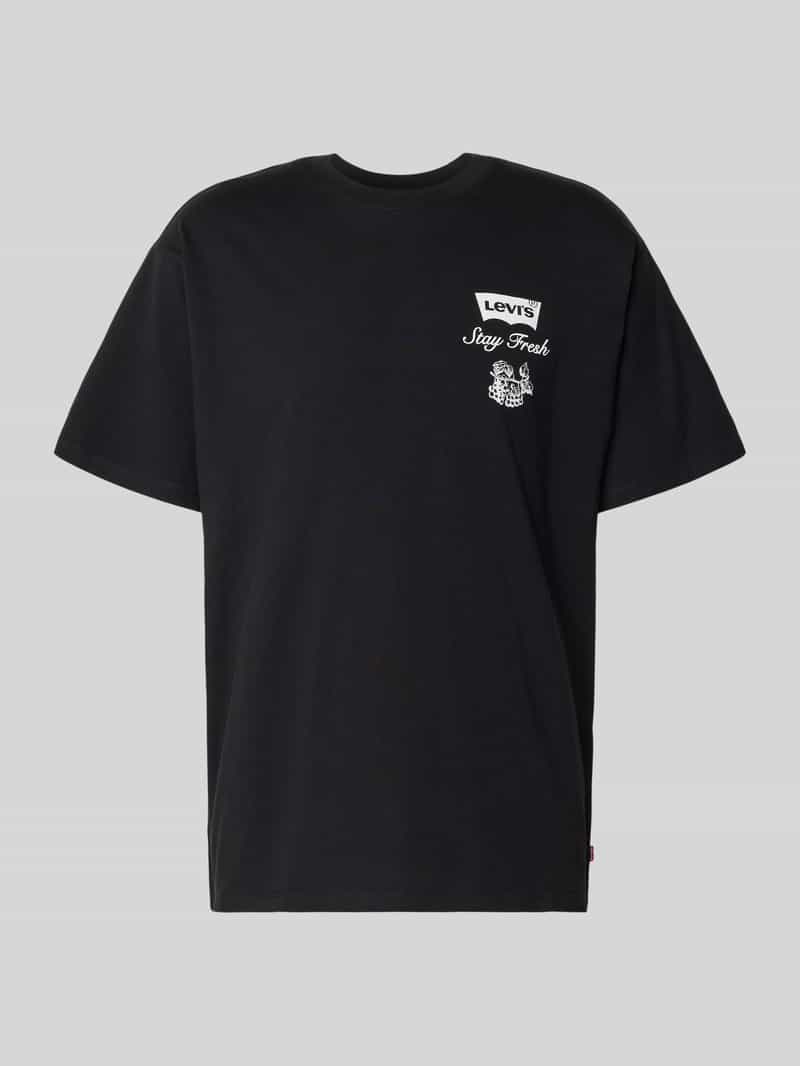 Levi's T-shirt met labelprint