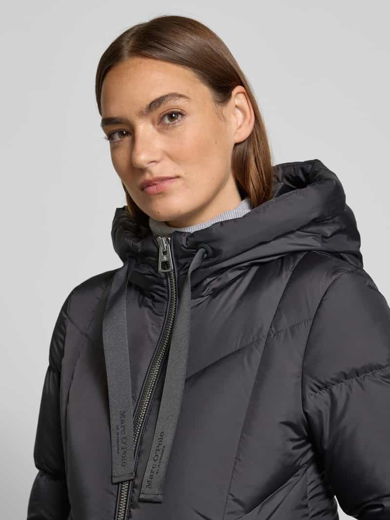 Marc O'Polo Regular fit donsjack met labelprint