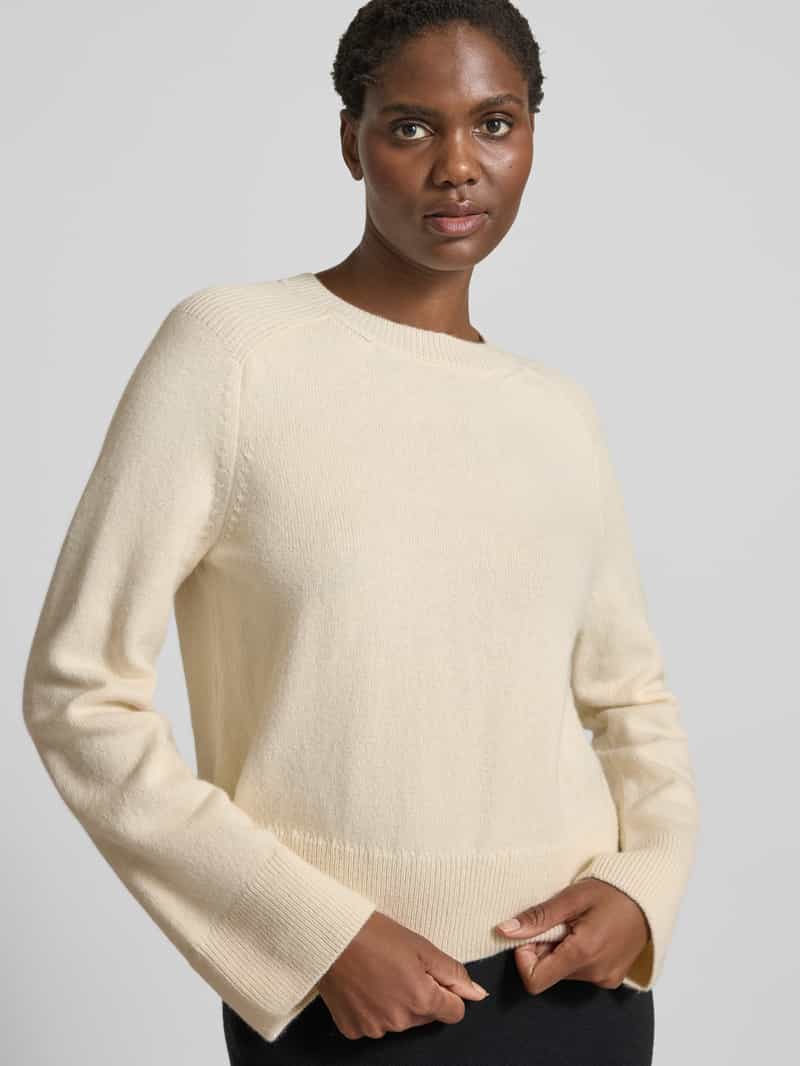 LANIUS Korte wollen pullover met ronde hals