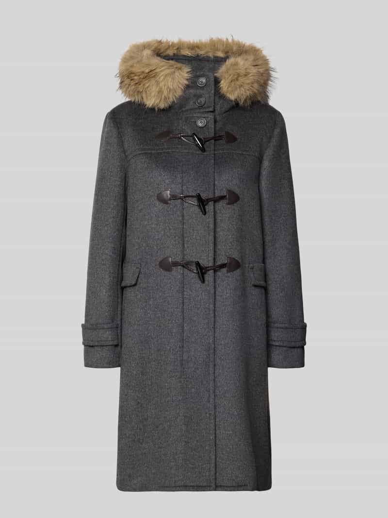 Weekend Max Mara Houtje-touwtjejas met capuchon van imitatiebont model 'EPICA'