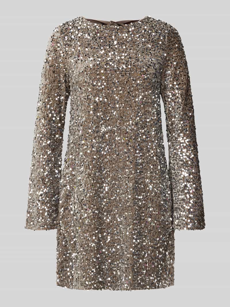 Pieces Nauwsluitende cocktailjurk met pailletten model 'KAM'
