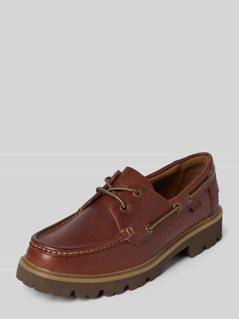 Bootsschoenen van gecoat leer model 'Cleyhill'