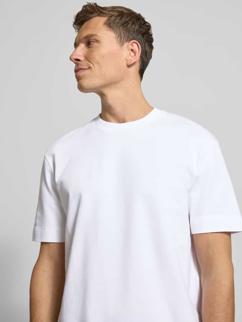 JOOP! Collection T-shirt met geribde ronde hals model 'Achilleas'