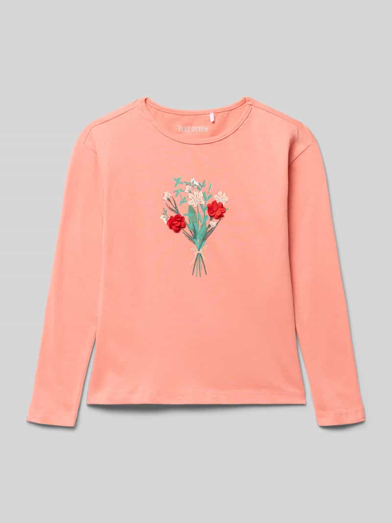 BLUE SEVEN Shirt met lange mouwen en motiefprint