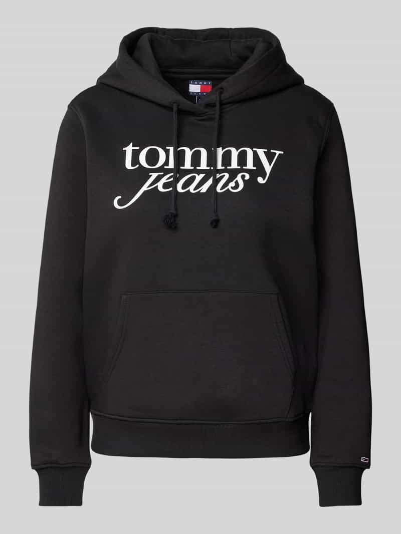 Tommy Jeans Regular fit hoodie met labelprint