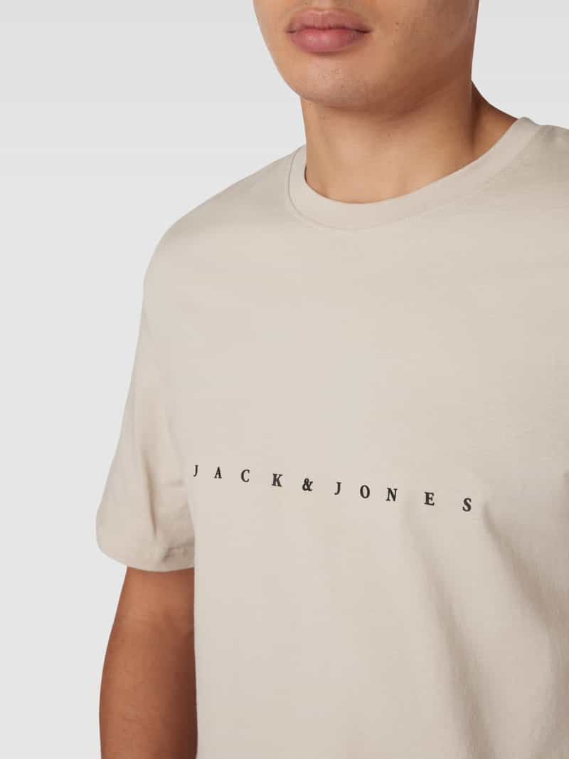 jack & jones T-shirt met labelprint model 'STAR'