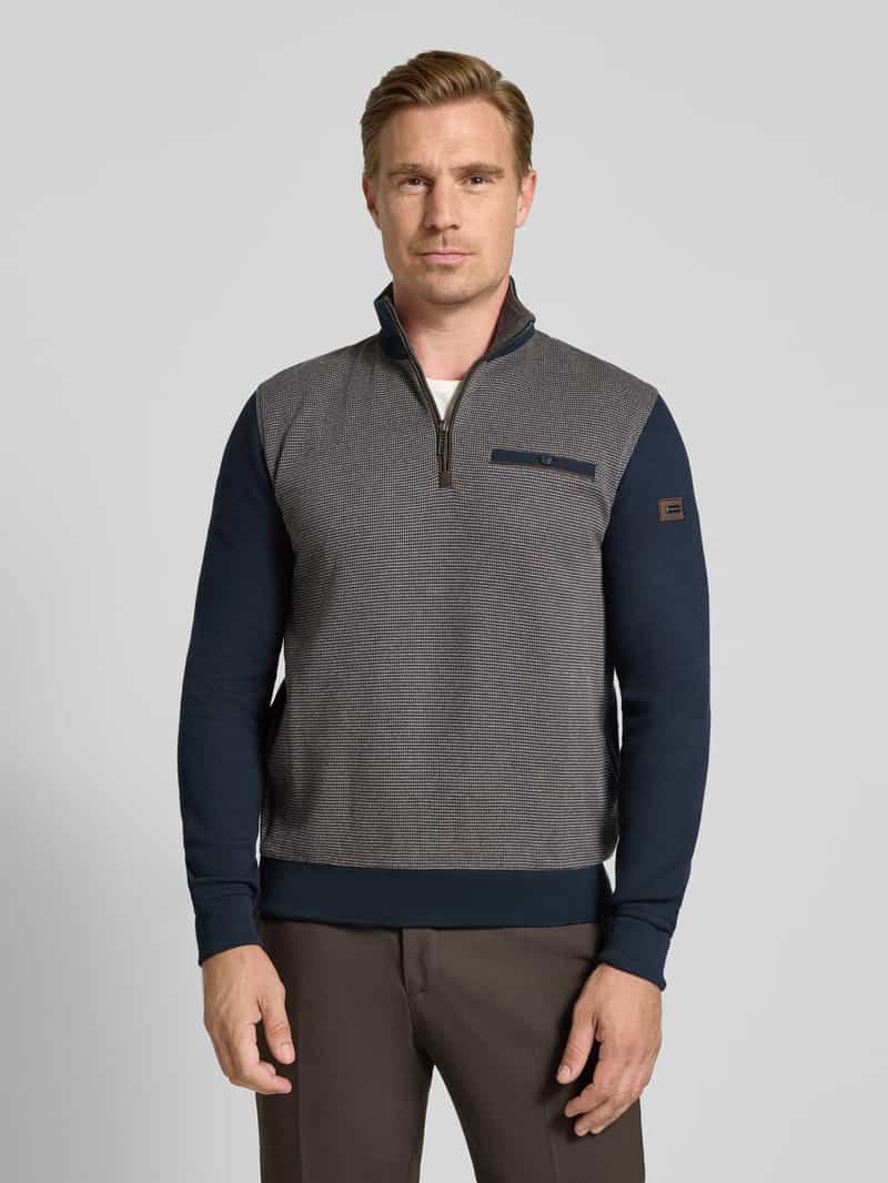 Bugatti Sweatshirt met labeldetails