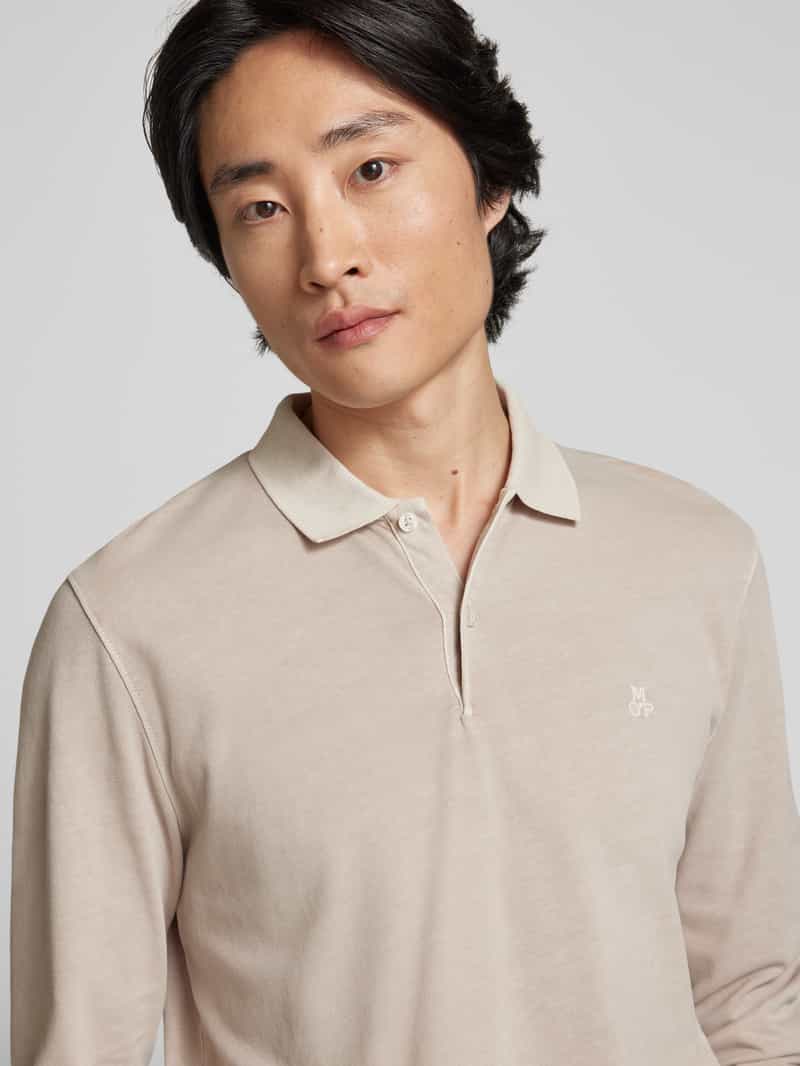 Marc O'Polo Regular fit poloshirt met labelstitching