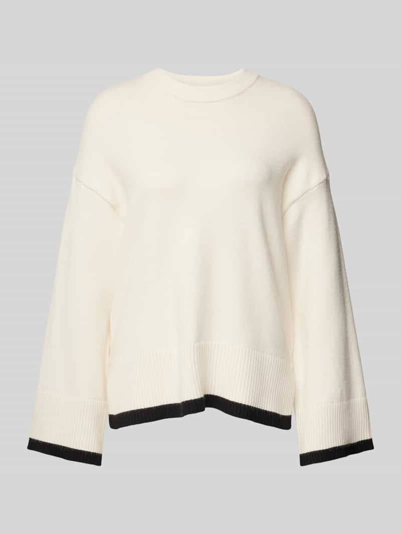 Gina Tricot Oversized gebreide pullover met kimonomouwen