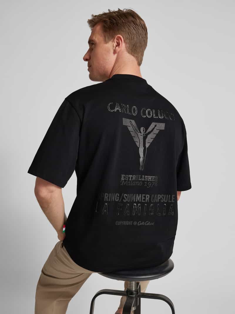 carlo colucci Oversized T-shirt met labelprint