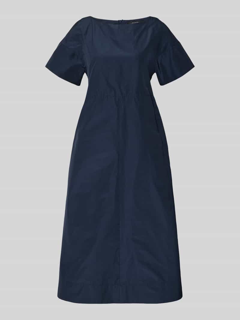 Weekend Max Mara Damen Fließendes Freizeitkleid Mit Baumwoll-Anteil Modell 'Pioppo' In Dunkelblau Größe 42 