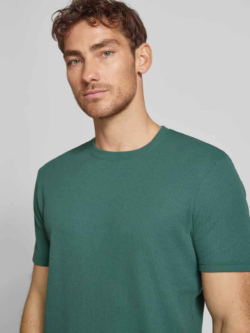 Christian Berg Men T-shirt met structuurmotief
