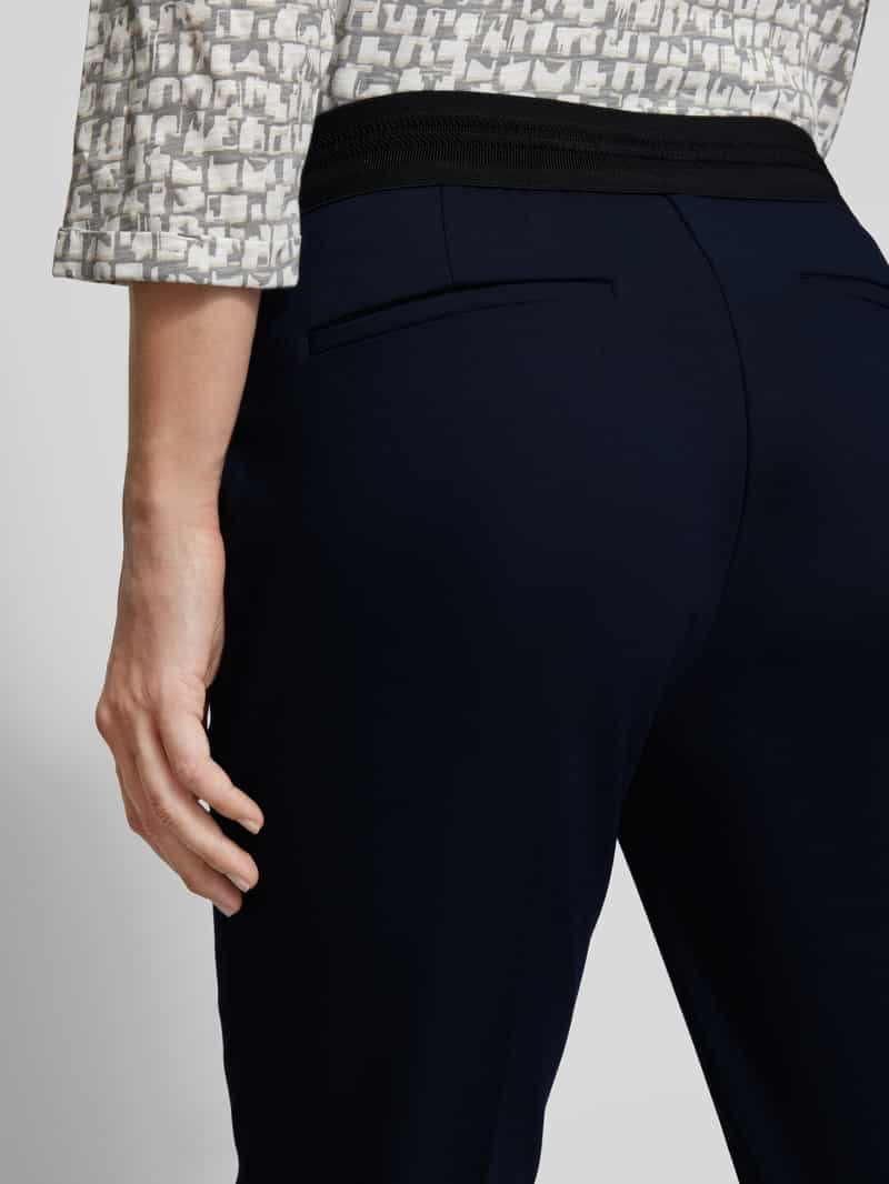 Tom Tailor Slim fit broek met elastische band aan de achterkant model 'MIA'