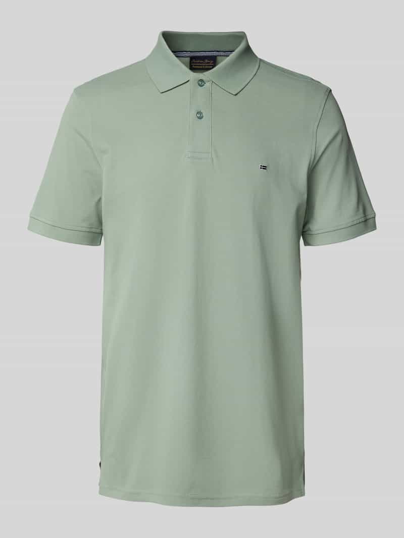 Christian Berg Men Regular fit poloshirt met logostitching