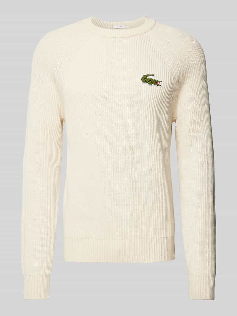 Lacoste Gebreide pullover met ribboorden