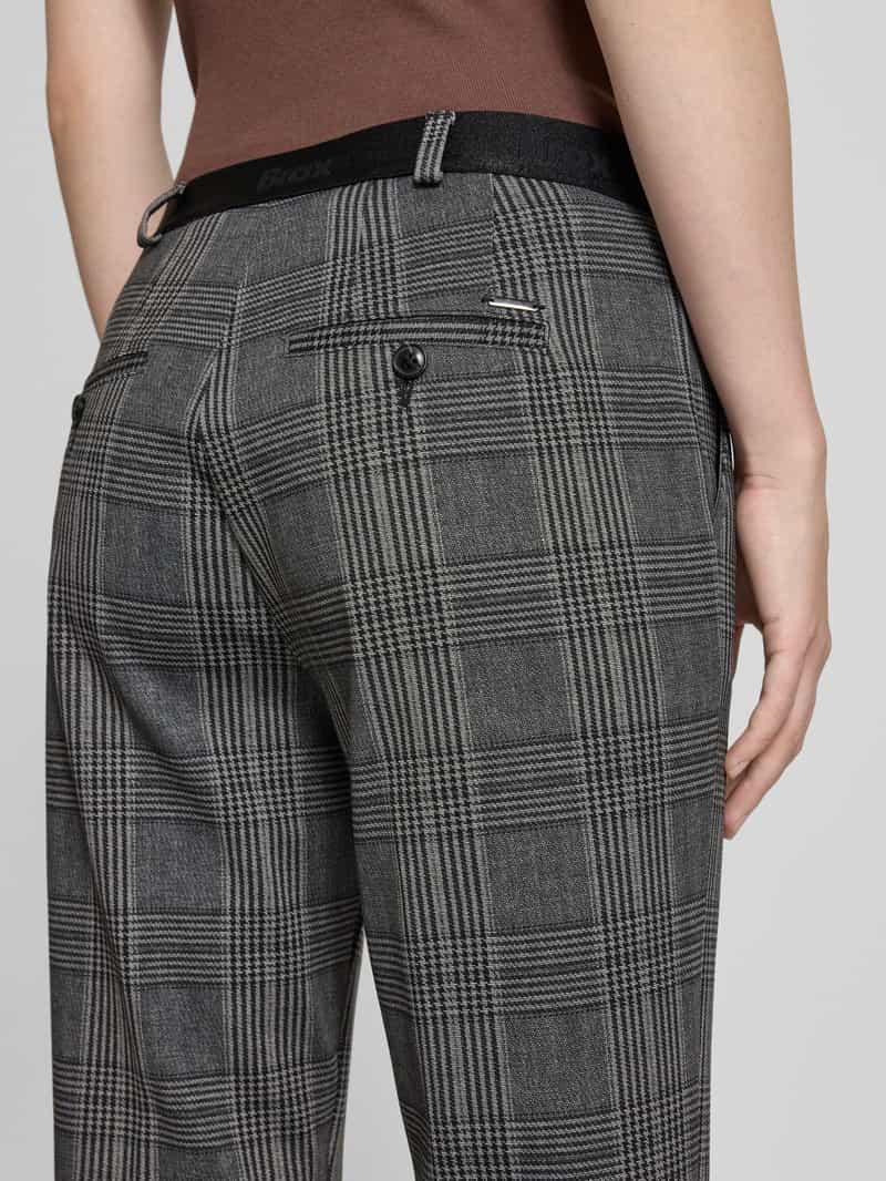 BRAX Stoffen broek met riemlussen model 'MARON'