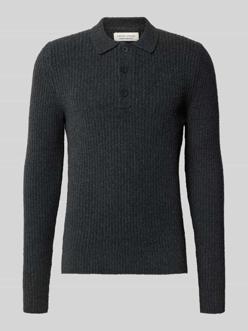 casual friday Gebreide pullover met polokraag model 'Lilith'