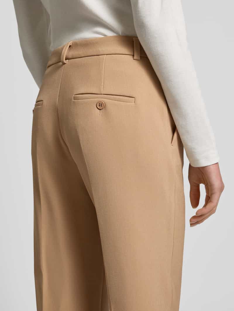 SEDUCTIVE Straight leg stoffen broek met persplooien model 'LUCA'
