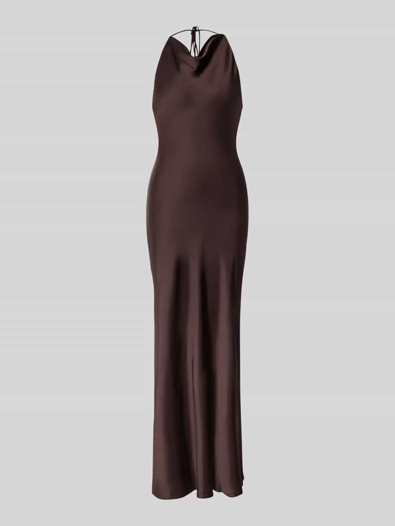 Forever New Avondjurk met cascadehals model 'Aria'