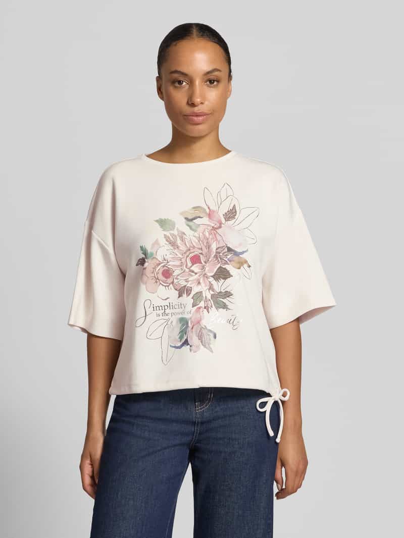 Christian Berg Woman relaxed fit t-shirt met statementprint