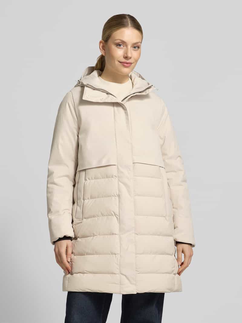 camel active Regular fit gewatteerde mantel met steekzakken