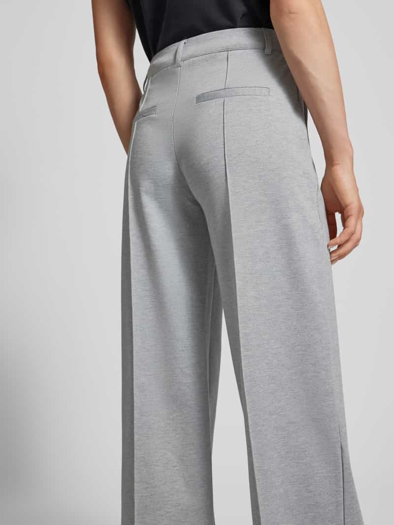 Ichi Stoffen broek met vaste persplooien model 'KATE'