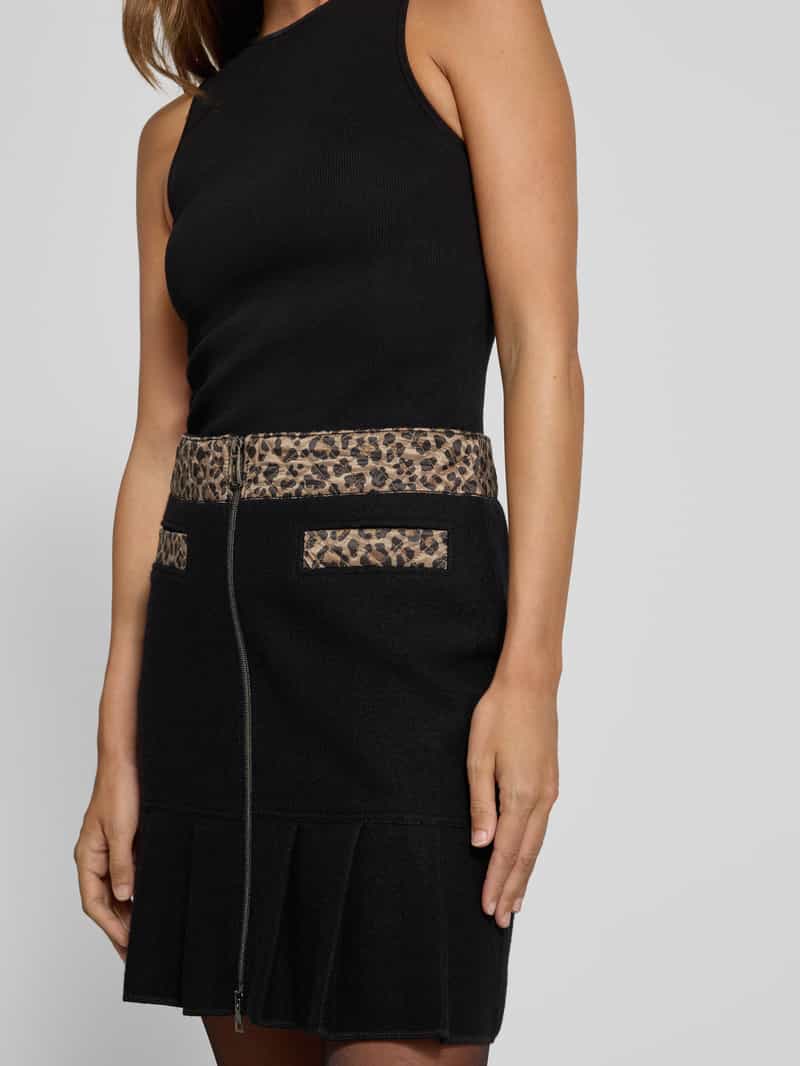 Marc Cain Regular fit rok van scheerwolmix