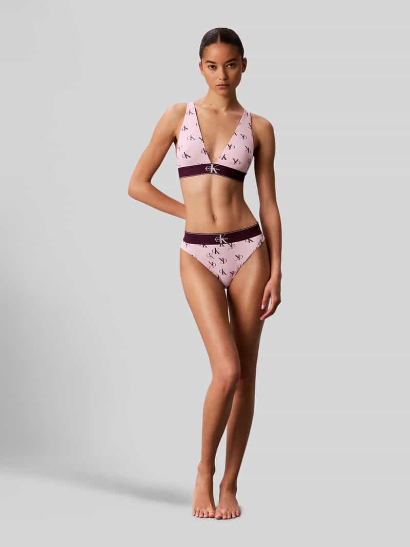 Calvin Klein Underwear Bralette met all-over motief model 'LIGHTLY LINED TRIANGLE'